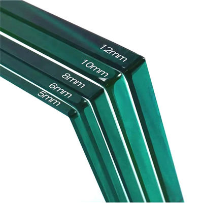 Vidro temperado de segurança transparente 3mm 4mm 5mm 6mm 15mm 19mm Vidro endurecido reforçado por calor Vidro plano temperado para portas / balaustradas de vidro