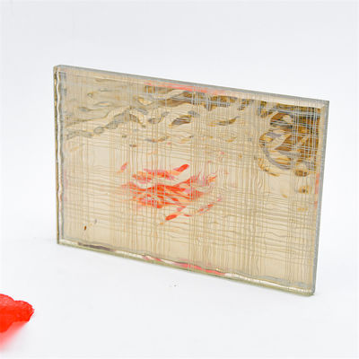 4+4 5+5 6+6 8+8 Coluna de vidro decorativo laminado colorido vidro interior decorativo plano / curvo 3mm-19mm espessura personalizada