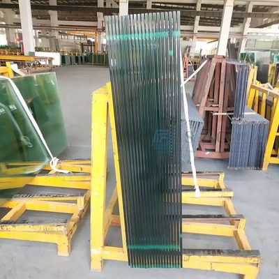 Vidro de segurança de corte personalizado de ferro claro e temperado para construção