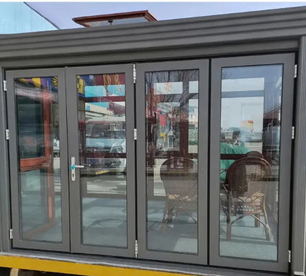 Quadro de alumínio Porta de garagem personalizada Posição de portas de vidro deslizantes para casas modernas