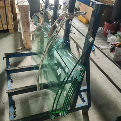 Vidro Plano Curvo 1/2'' 12mm Transparente Temperado Endurecido para Corrimão Guarda-corpo Varandas Pátios