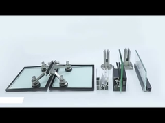 Vidro laminado oco com aranha para parede de cortina