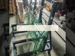 Vidro Plano Curvo 1/2'' 12mm Transparente Temperado Endurecido para Corrimão Guarda-corpo Varandas Pátios